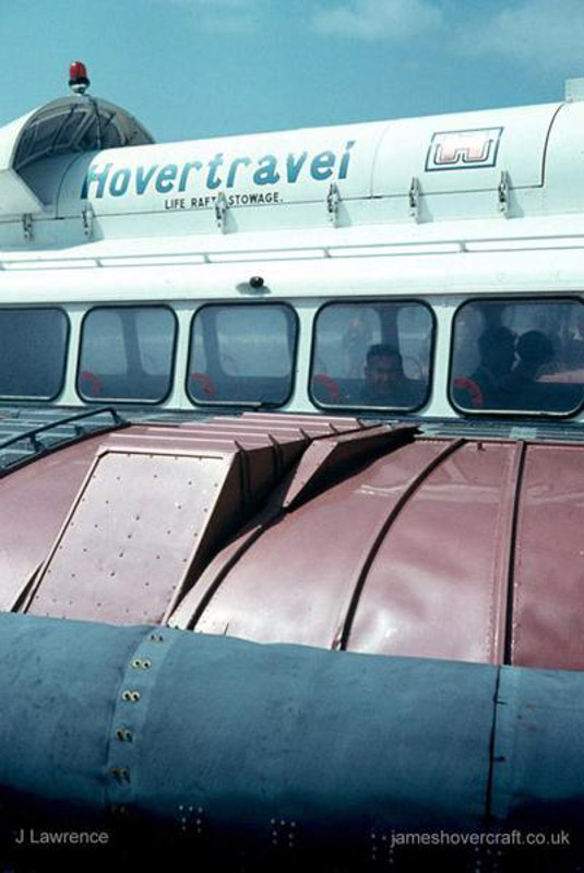 The SRN6 with Hovertravel - Closeup of the puff ports (credit: Pat Lawrence).